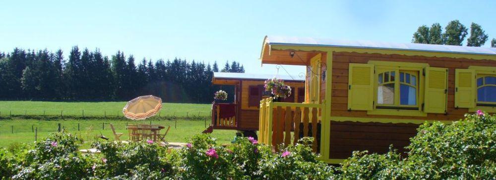 Les Roulottes De La Ferme Des Chanaux Bauernhof Saint-Julien-d'Ance